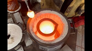 First Copper Ingot amp Building A Custom Ingot Maker [upl. by Ynad]