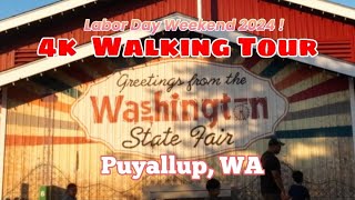 4k Walking Tour to inside Washington State Fair on August 31st 2024 in Puyallup WA USA 🇺🇸 [upl. by Brout]