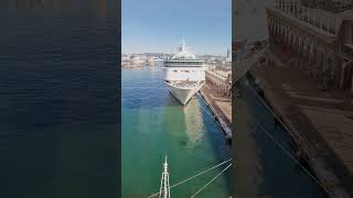 rccl rhapsodyoftheseas seen from the elevator of mscseaview msccruises cruise cruiseship [upl. by Eelnayr]