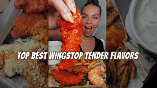 REVIEWING DIFFERENT WINGSTOP FLAVORS 🍗 [upl. by Shoshana]