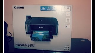 CANON PIXMA MG4250 Wireless Allinone Inkjet Printer  Unboxing HD [upl. by Yolanda]