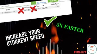 How to increase uTorrent download speed [upl. by Llertac]