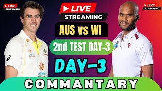 Australia vs West indies 2nd Test live day 3 2024 🔴LIVE AUS vs WI DAY 3 2024🔴LIVE CRICKET SCORE [upl. by Eltsyrhc]