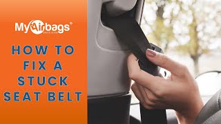 How to Fix a Stuck  Non Retracing Seat Belt  MyAirbags [upl. by Dorcy949]