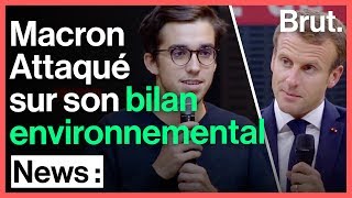 Attaqué sur son bilan environnemental Emmanuel Macron répond [upl. by Luane]