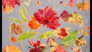 Acrylmalerei expressionistisch Blüten expressionist acrylic painting flowers [upl. by Sirrep]