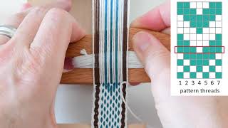 Baltic Style Weaving on the inkle loom [upl. by Otanod]