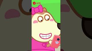 Lucy Learn How To Do and Do Not Using The Phone  Educational Cartoons  Wolfoo Family shorts [upl. by Anairo]