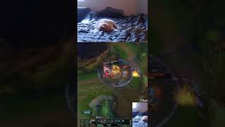 Rengar 2v1 Level 1 chadjungle on Twitch [upl. by Ynwat]