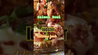 RED LOBSTER RESTAURANT SALMON BOWL  SALMON  LOBSTER  BAKED POTATOES redlobsterrestaurant Yummy [upl. by Shanie]