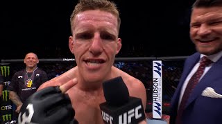 Jamie Mullarkey Octagon Interview  UFC 284 [upl. by Anaes]