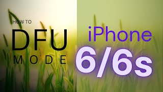 Cara Masuk DFU Mode iPhone 66s [upl. by Hajidak]