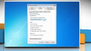 Windows® 7 Change program compatibility [upl. by Backer]