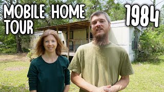 We Bought an Old Mobile Home  Full Tour [upl. by Amekahs272]