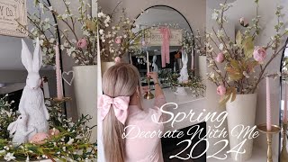 🌸NEW🌸2024 SPRING DECORATE WITH ME🌱DECORATE WITH ME FOR EASTER🐣 SPRING FARMHOUSE DECORATING🌱🌸 [upl. by Deron]