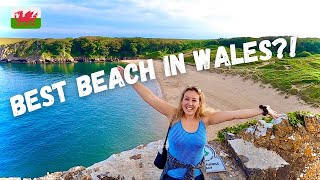 WELSH BEACHES TOUR OF PEMBROKESHIRE WALES  Barafundle Bay amp Pembroke Castle  AERIAL VIEWS [upl. by Bria683]