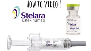 Stelara shot how to injection [upl. by Anaihk]