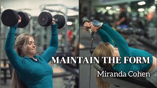 Maintain the Form as much  Miranda Cohen gym gymmotivation mirandacohen missworld [upl. by Acirred]