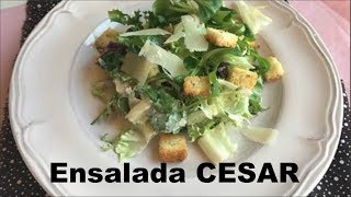 RECETA DE VERANO ENSALADA CESAR [upl. by Mikkanen]