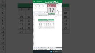 2024 Calendar in Excel shorts [upl. by Ayaros253]