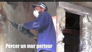 Mur porteur percer un mur How to drill a bearing wall to put a door [upl. by Ludewig562]