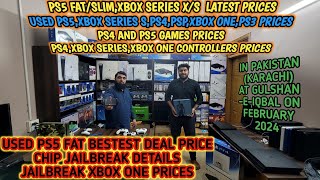 New Used PS5Xbox Series SXPS4Xbox OnePS3 Latest Cheap Prices in PakistanKarachi On Feb 2024 [upl. by Kristos]