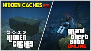 GTA 5 Online Collect ALL 10 HIDDEN CACHES in GTA Online  HIDDEN CACHES LOCATIONS GUIDE [upl. by Nnylrefinnej]