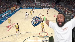 I Hit A Full Court Buzzer Beater Lakers vs Pelicans NBA 2K25 MyCareer Ep 9 [upl. by Suravaj851]