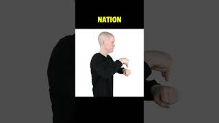 How To Sign NATION in ASL  American Sign Language [upl. by Izaak]