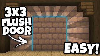 EASY 3X3 FLUSH PISTON DOOR IN MINECRAFT BEDROCK 120 PS4PS5XboxWindows 10MCPESwitch [upl. by Repohtsirhc481]