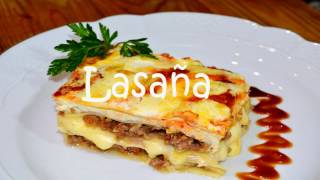 Lasaña MUY FACIL lasagna deliciosa EN MINUTOS [upl. by Oeht316]