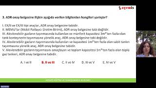 AYEMİS ADR TMGD SINAV SORU ÇÖZÜMÜ Part 1 [upl. by Rutherford635]