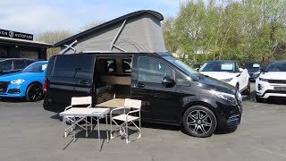 2021 MercedesBenz V300d AMG Line Marco Polo  Start up and full vehicle tour [upl. by Adigirb]