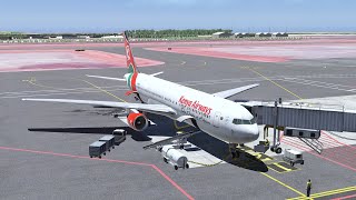 XPlane 11 Bamako to Nairobi KQA513  GABSHKJK  VATSIM  FlightFactor 767  Kenya Airways [upl. by Ecienahs]