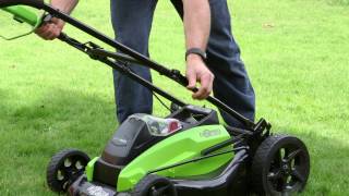 Gareth amp Dougs Review of the Greenworks 40V Lawnmower [upl. by Nnaeiram]