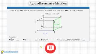 Cours ♦ Agrandissement réduction • Effet sur les angles aires volumes ♦ Quatrième Troisième [upl. by Gold64]