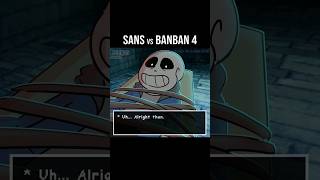 SANS vs GARTEN of BANBAN 4 Sans tries to escape [upl. by Eiramanin]