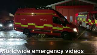 south wales fire amp rescue caerphilly leaving caldicot fire station heading to severn tunnel junction [upl. by Pooi]