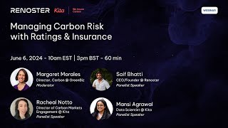 Managing Carbon Risk with Ratings amp Insurance [upl. by Aicilec980]