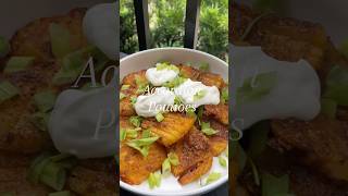 Accordion potatoes 🥔 potatorecipe fallrecipes cooking dinner [upl. by Halil835]