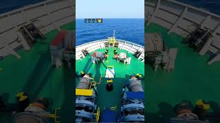 Forward mooring station sea seafarer shorts trending trendingshorts shortsvideo sea wheels [upl. by Vanthe]