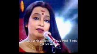 Drink to me only with by SwagataLakshmi Dasgupta with Lyric [upl. by Nytsirt]