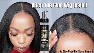 GLUELESS WIG INSTALL Extreme Melt NO GLUE Easy amp Beginner Friendly Wig Install KeeseesWorld [upl. by Nednyl]