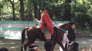 202453 下鴨神社の流鏑馬 Yabusame ritual horseback archery at Shimogamo shrine Kyoto [upl. by Renraw422]