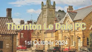 Thornton Le Dale PC meeting 1st October 2024 [upl. by Dranyam]