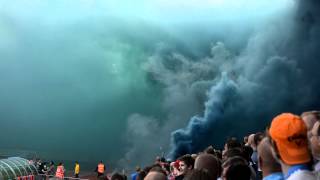 Crazy Swedish Fans Disrupt Football Match July 2012 [upl. by Behl]