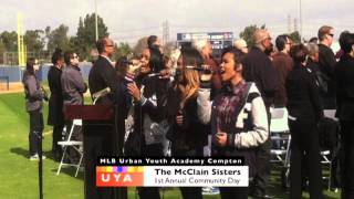 The McClain Sisters peform at MLB Urban Youth Academys Community Day2013mov [upl. by Omari]