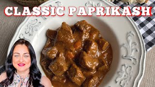 Easy Classic Paprikash Recipe  Veal Paprikash [upl. by Ambie]