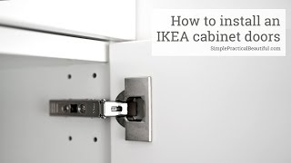 How to Install an IKEA Cabinet Door [upl. by Messing]