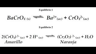 Equilibrio de solubilidad del Cromato de bario Principio de Le Châtelier [upl. by Parry]